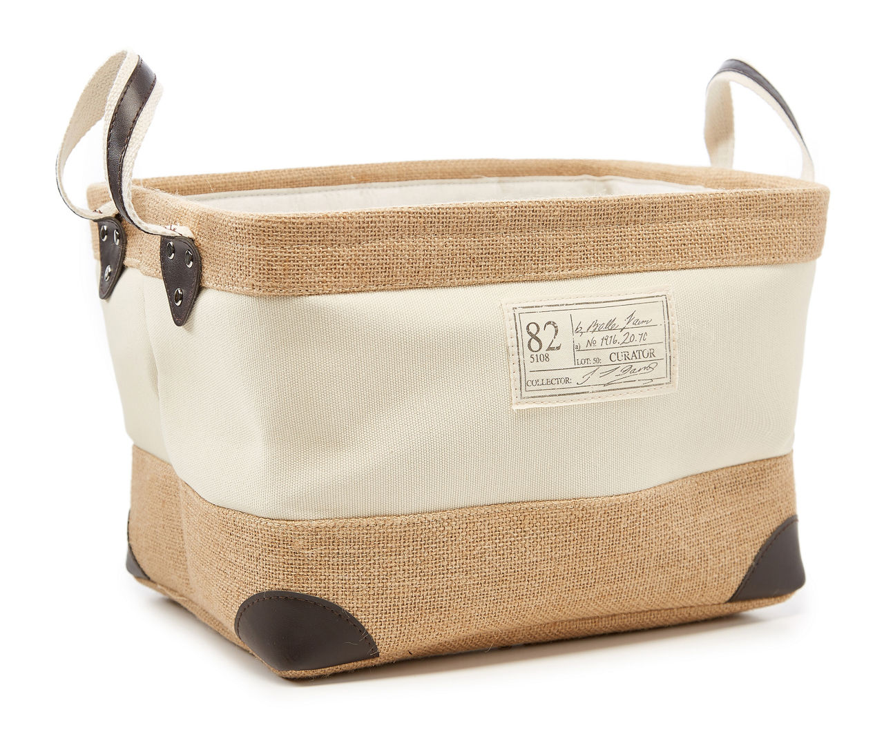 Simple Concepts Simple Concepts Rustic Natural Canvas Storage Bins Big Lots