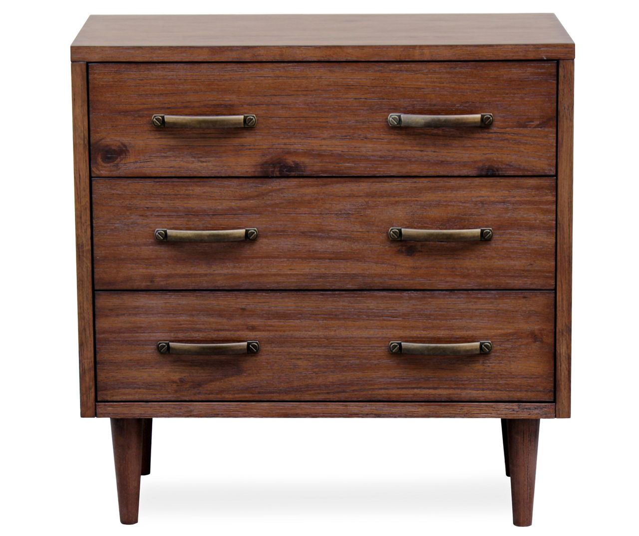 Brown MidCentury 3Drawer Storage Chest Big Lots