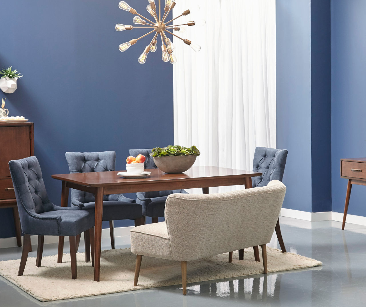 Denim discount dining chairs