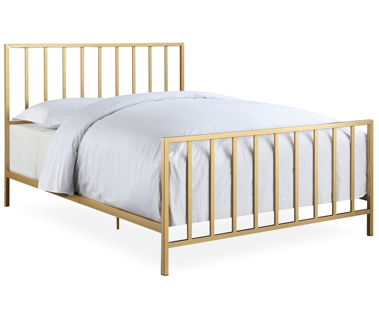 Queen gold deals metal bed frame