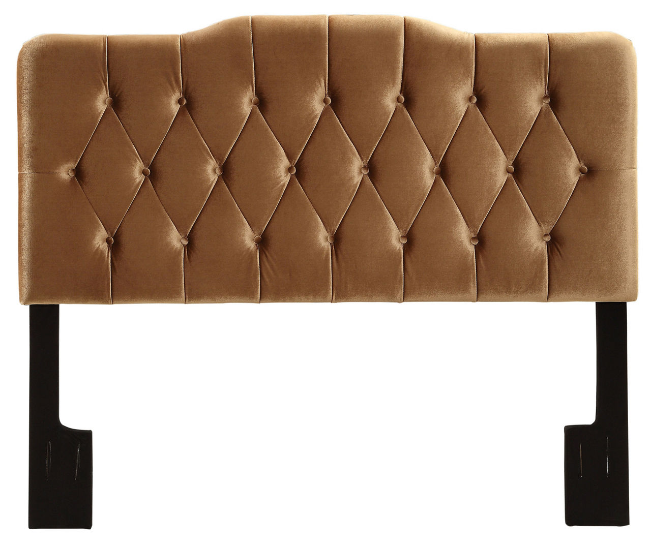Upholstered Soft Shape Velvet Bronze Headboards Big Lots