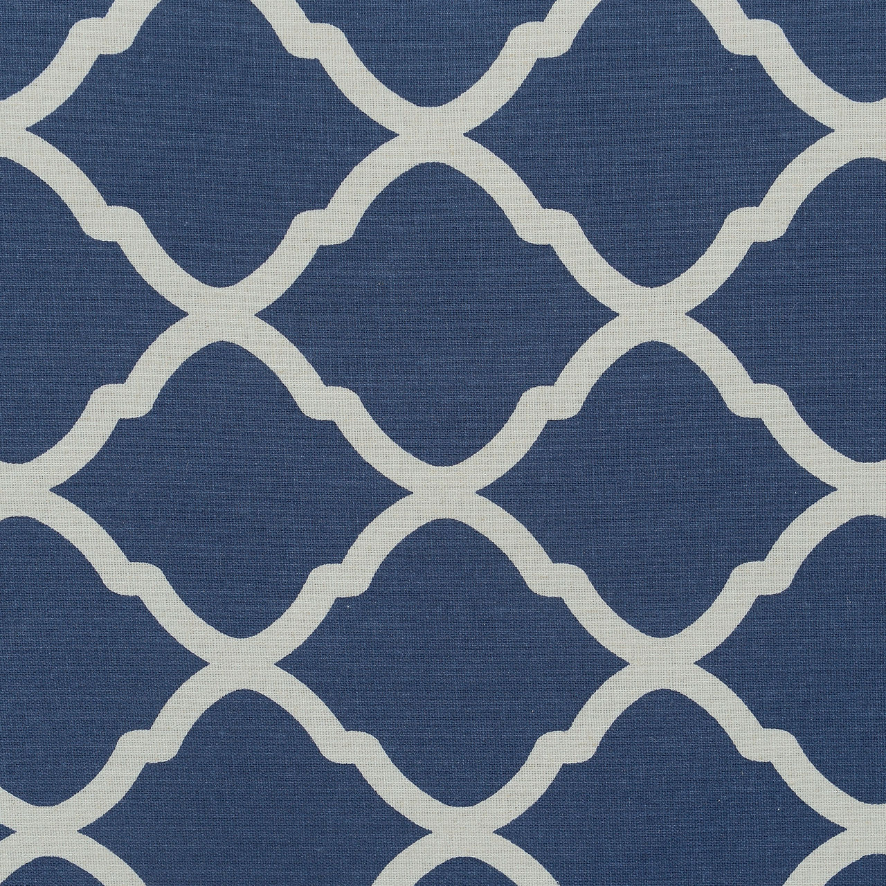 Navy Blue Quatrefoil Armless High Back Settee Bench Big Lots