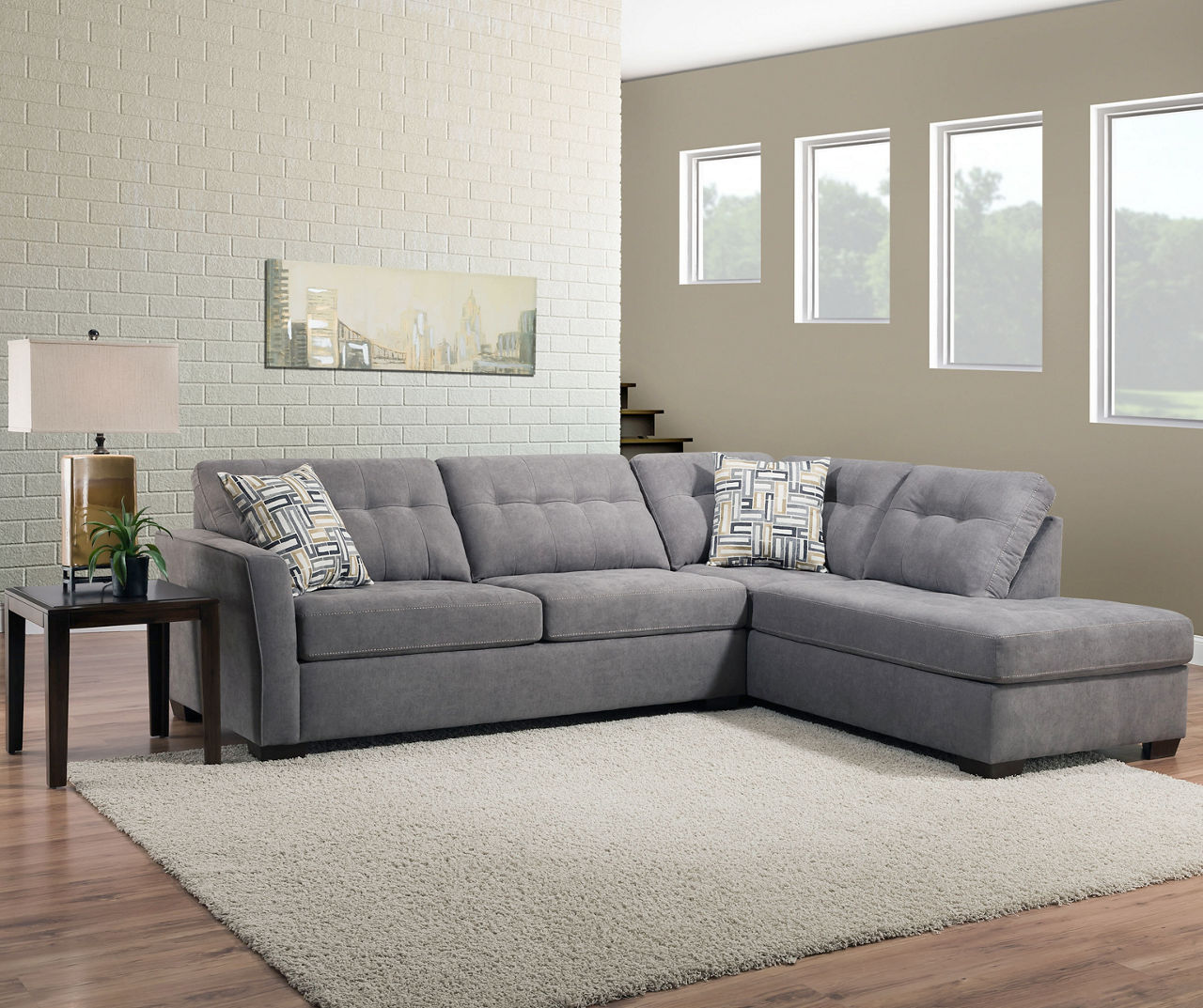 Lane gray store sectional