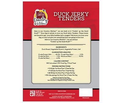 Genuine Duck Jerky Tenders Dog Treats, 16 oz.