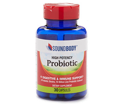 High Potency Probiotic Capsules, 30-Count