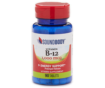Vitamin B-12 1,000 MCG Prolonged Release Tablets, 90-Count