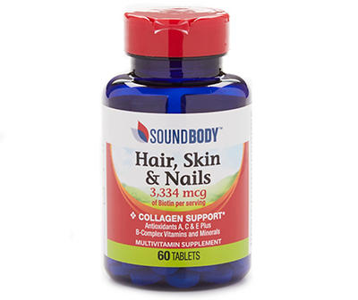 Hair, Skin & Nails Tablets, 60-Count