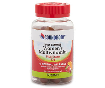 Women's Multivitamin Plus D3 Adult Gummies, 60-Count