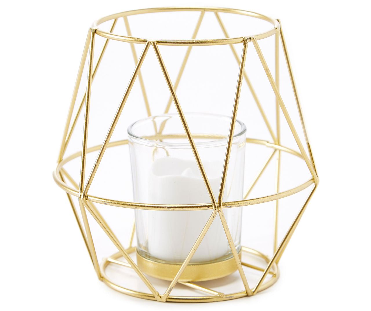 Golden Geo Votive Candle Holder | Big Lots