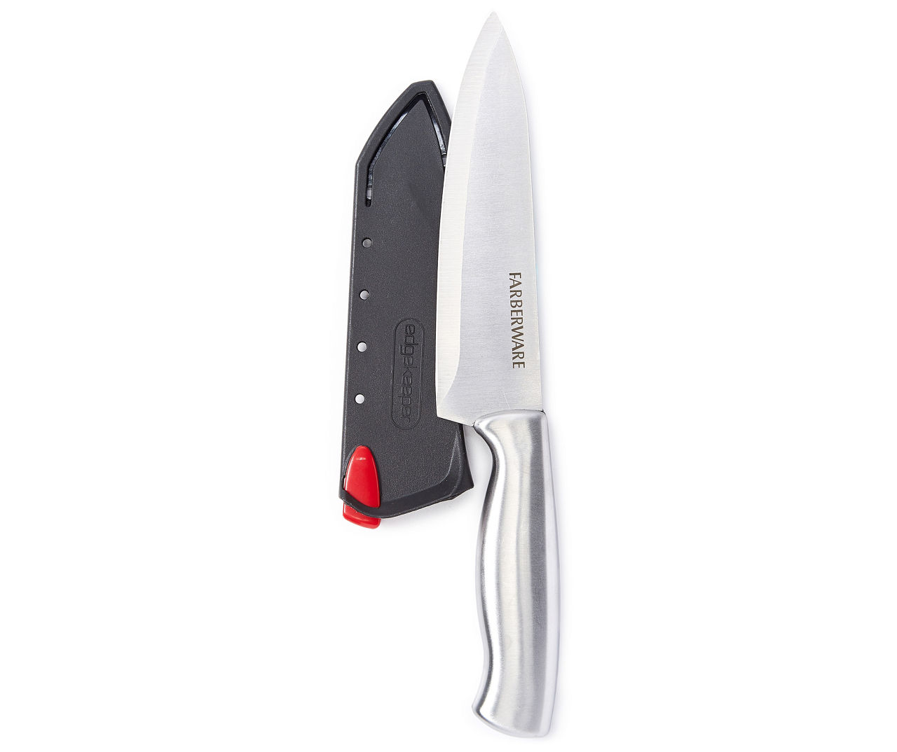 Farberware - 6 Steel Chef Knife with Sleeve Sharpener