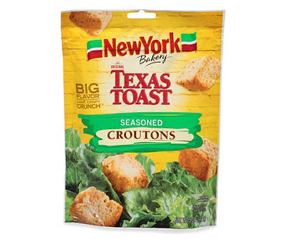 New York Bakery Texas Toast Seasoned Croutons 5 oz. Bag