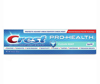 Crest Pro-Health Smooth Formula Toothpaste, Clean Mint Paste, 4.6 oz