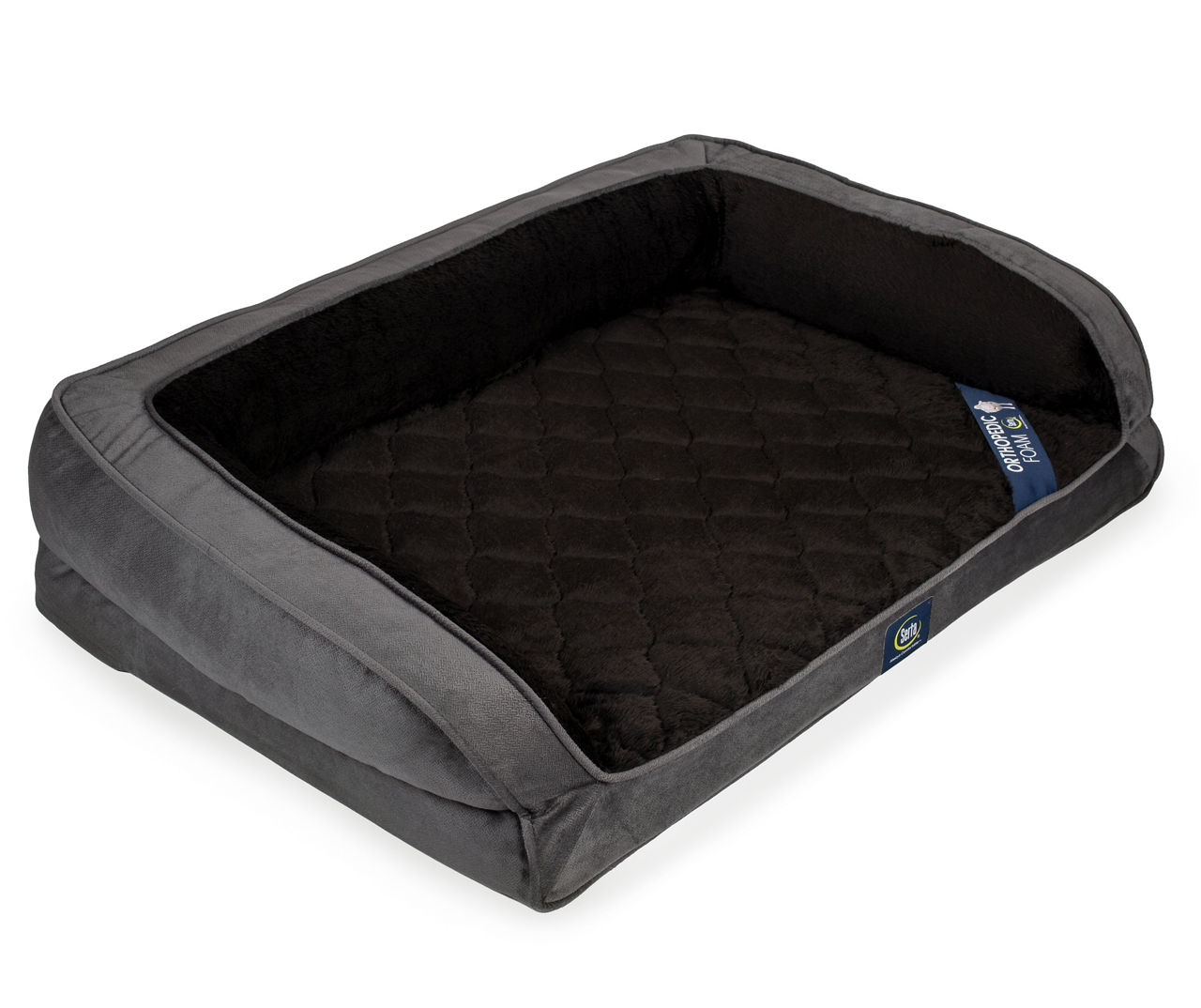 Serta orthopedic gel memory foam quilted 2024 couch pet bed