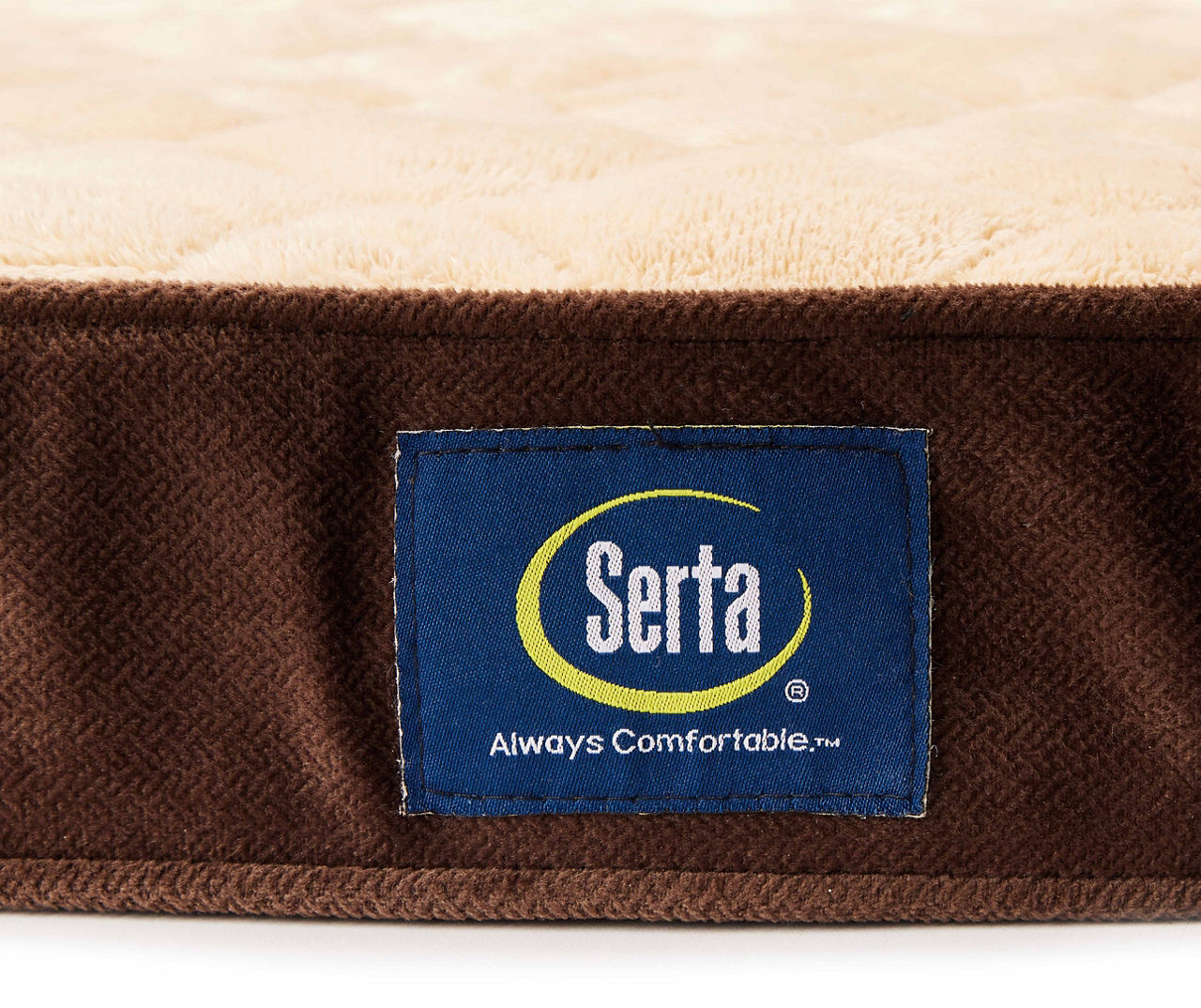 Serta Orthopedic Memory Foam Dog & Cat Crate Mat, Small, Mocha