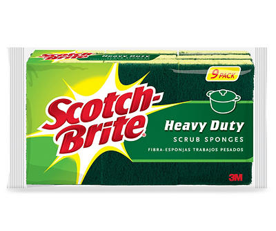 Heavy Duty Scrub Sponge, 9-Pack