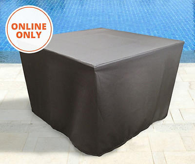 39" Brown Square Fire Pit Cover