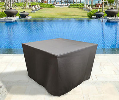 39" Brown Square Fire Pit Cover