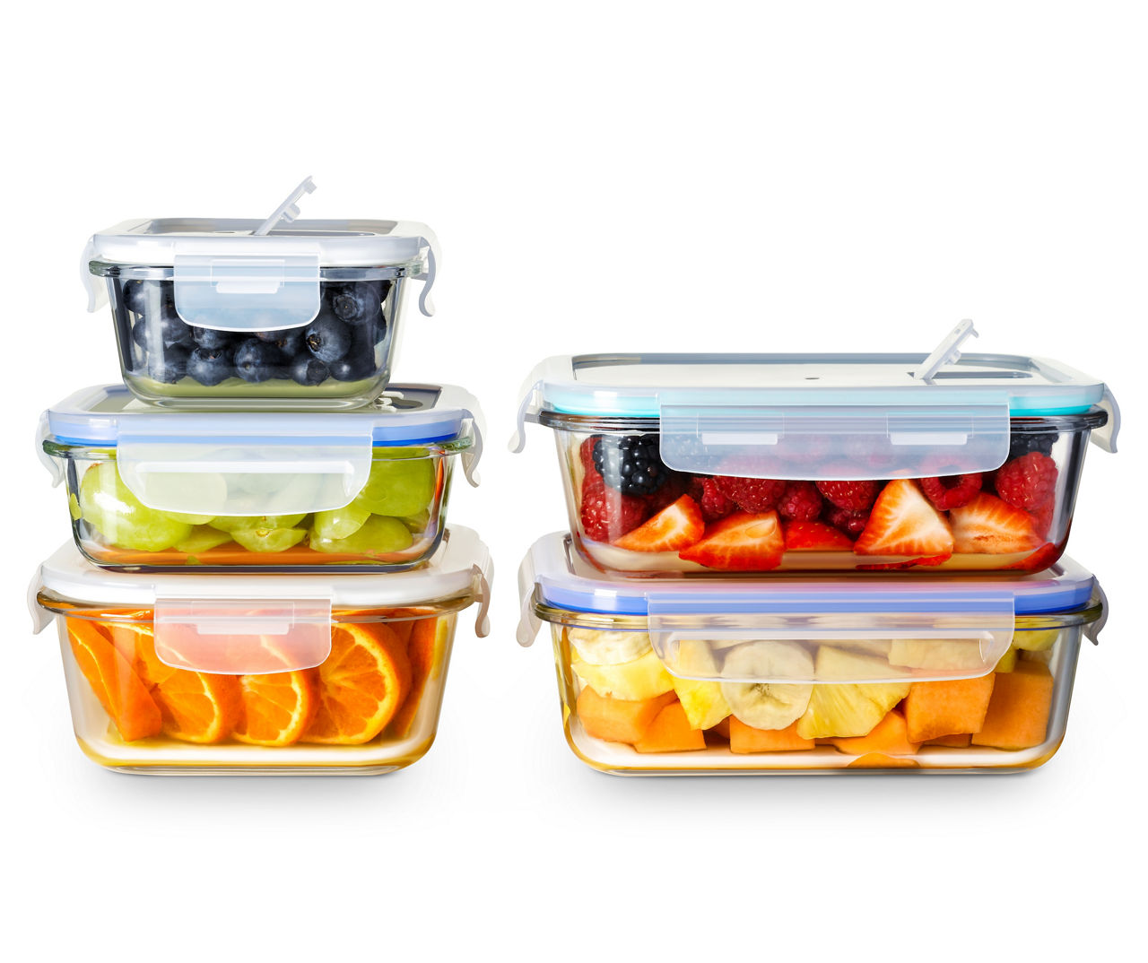Snap Lock Glass Food Containers  Glass food storage containers