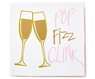 "Pop Fizz Clink" Mini Box Plaque