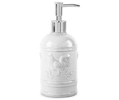 White Rooster Soap Pump