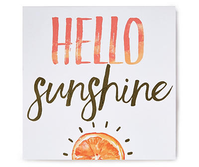 "Hello Sunshine" Box Wall Plaque