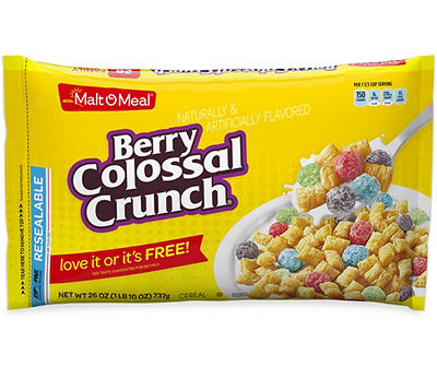 Malt O Meal Family Size Berry Colossal Crunch Cereal 26 oz
