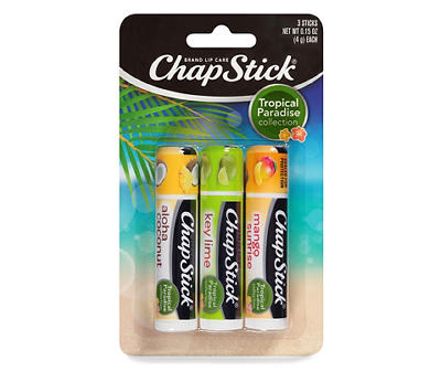 ChapStick Tropical Paradise Collection Lip Care 3 - 0.15 oz Sticks