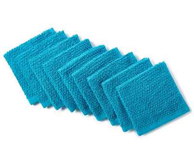 Just Home Solid Color Wash Cloths, 9-Packs