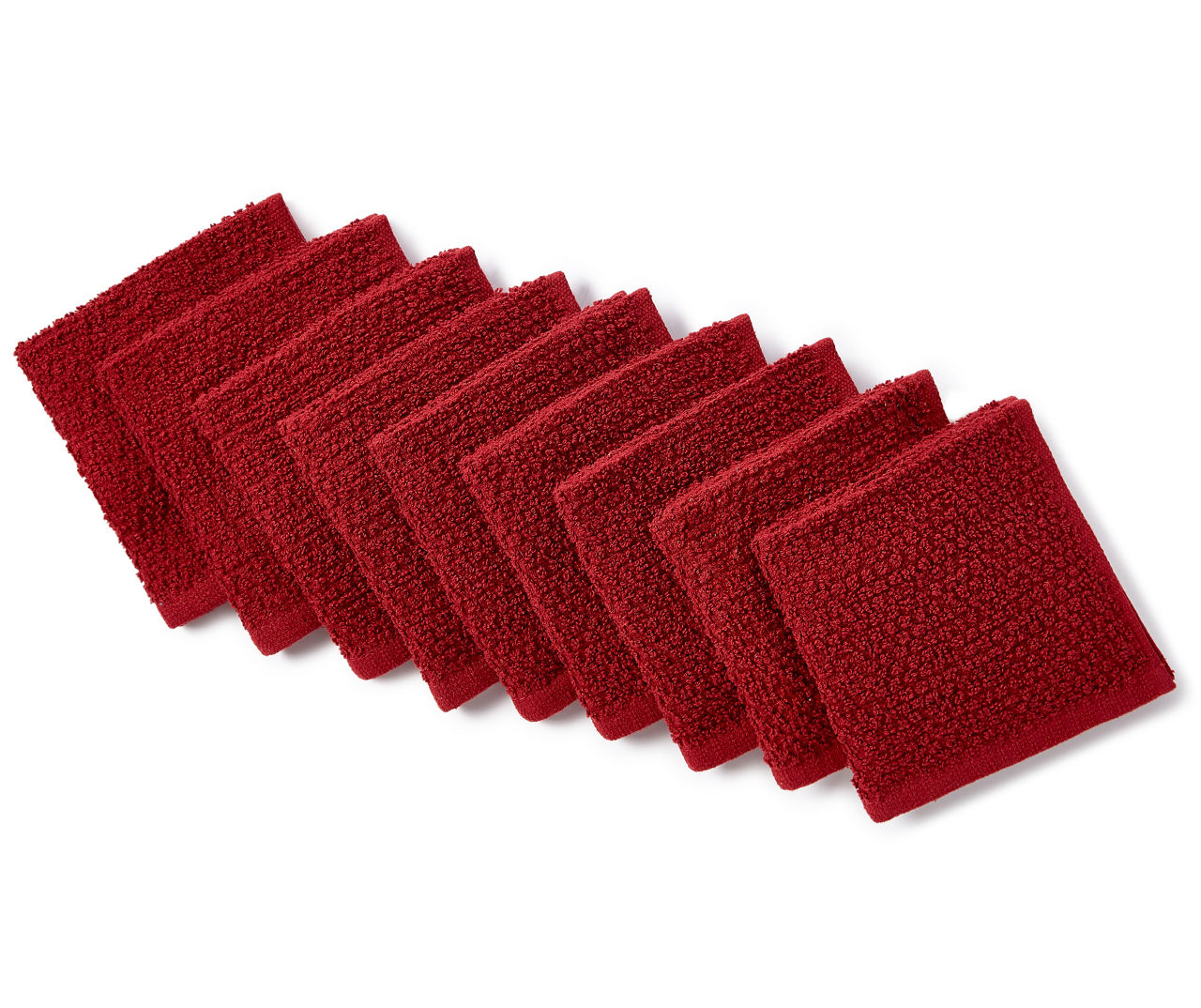 Red Wash Cloths, 9-Pack 