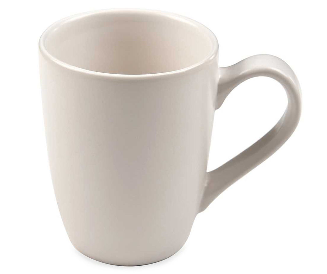 Modern White Matte Coffee Mugs, 250 ML, Microwave Safe, Dishwasher