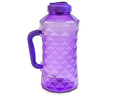 Purple Triangle Rib Water Bottle, 80 oz.