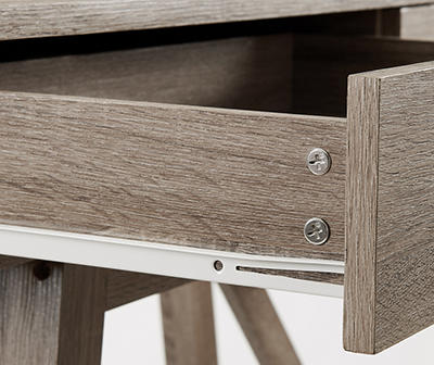 Margo Gray 2-Drawer Wood Desk