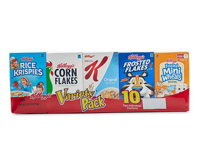Breakfast Cereal Variety Pack, 10-Count
