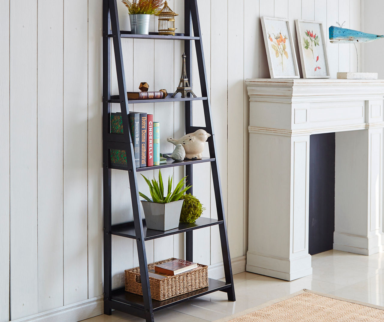 H X W Steel Ladder Bookcase, Ladder Bookshelf Wayfair