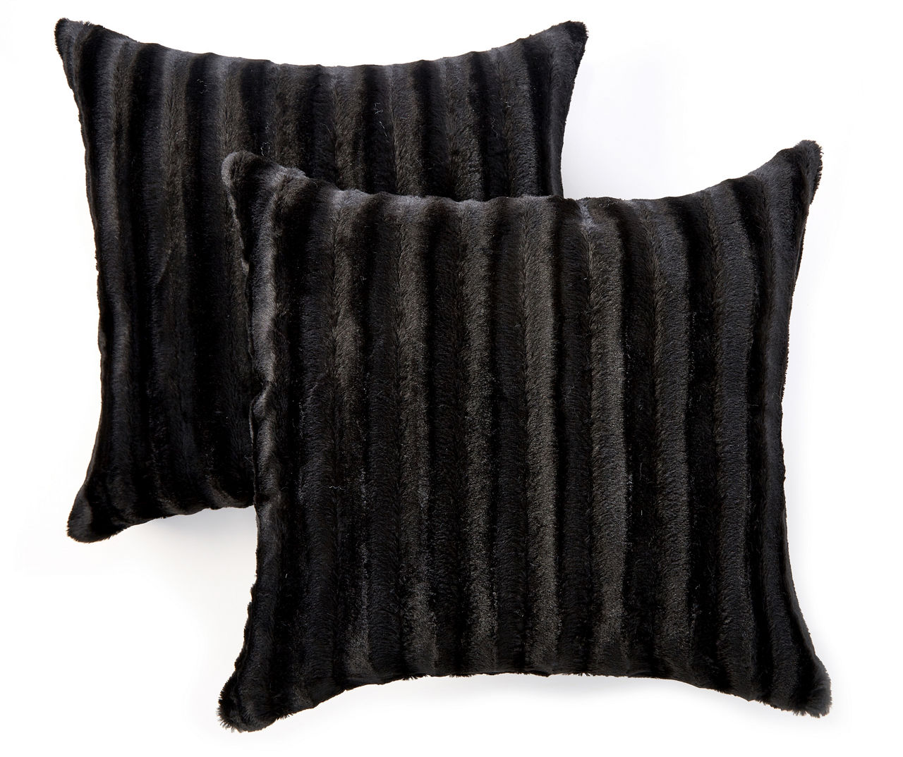 Black Faux Fur Throw Pillows 2 Pack Big Lots