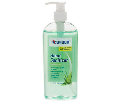 Hand Sanitizer with Aloe, 12 Oz.