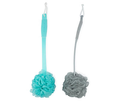 Long Handle Shower Pouf - Colors May Vary