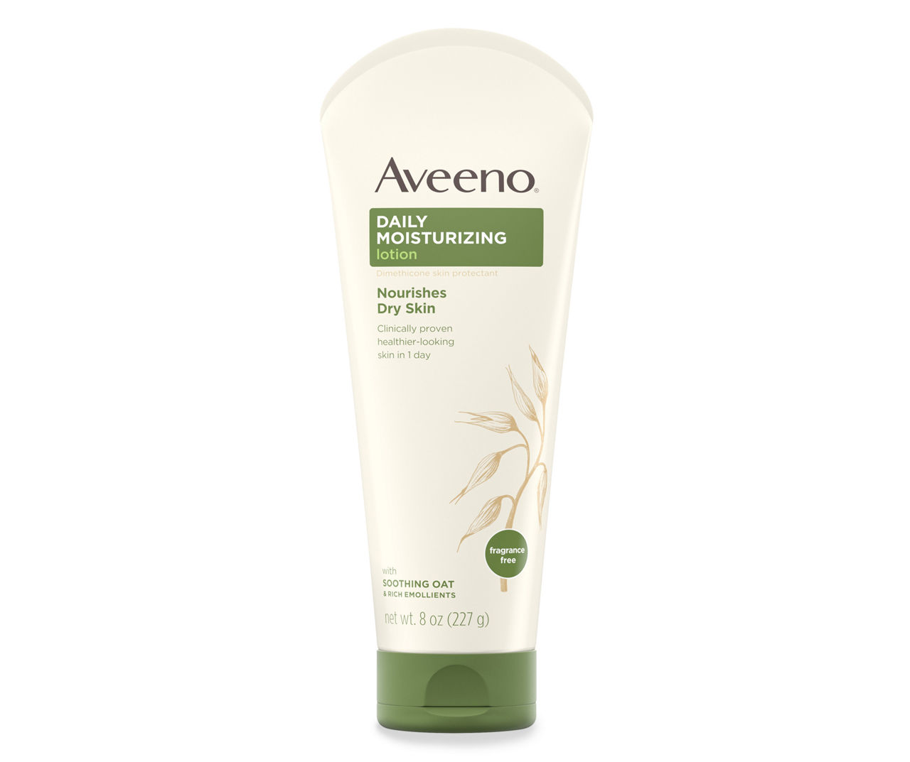 Aveeno Daily Moisturizer, Body Lotion, For Dry Skin, Prebiotic Oat  Fragrance Free, 18 fl. oz, Pack of 1