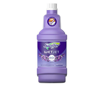 Swiffer WetJet Multi-Purpose and Hardwood Liquid Floor Cleaner Solution Refill, Lavender Vanilla & Comfort, 42.2 fl oz