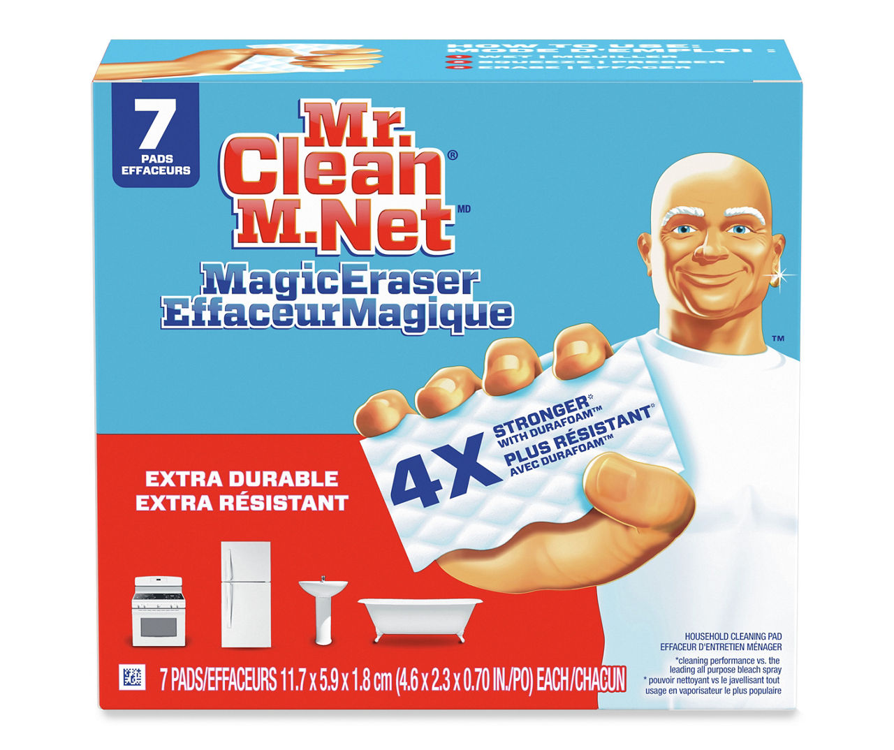 Mr. Clean Magic Eraser Original, Cleaning Pads with Durafoam, 9 Ct