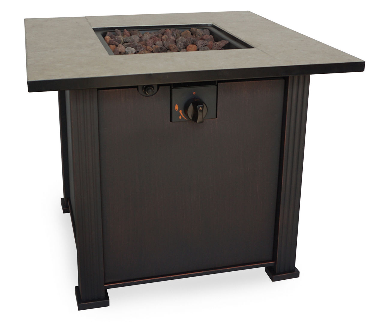 Melina Tile Top Fire Pit Table, (30" x 30")