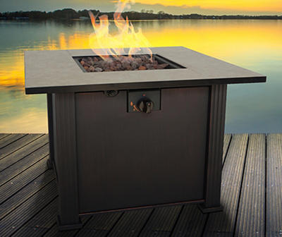 Melina Tile Top Fire Pit Table, (30" x 30")