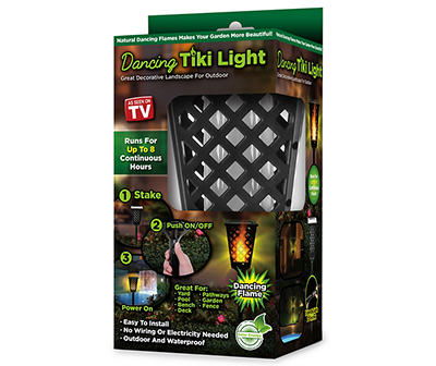 Dancing Tiki Light LED Solar Yard Stake, (11