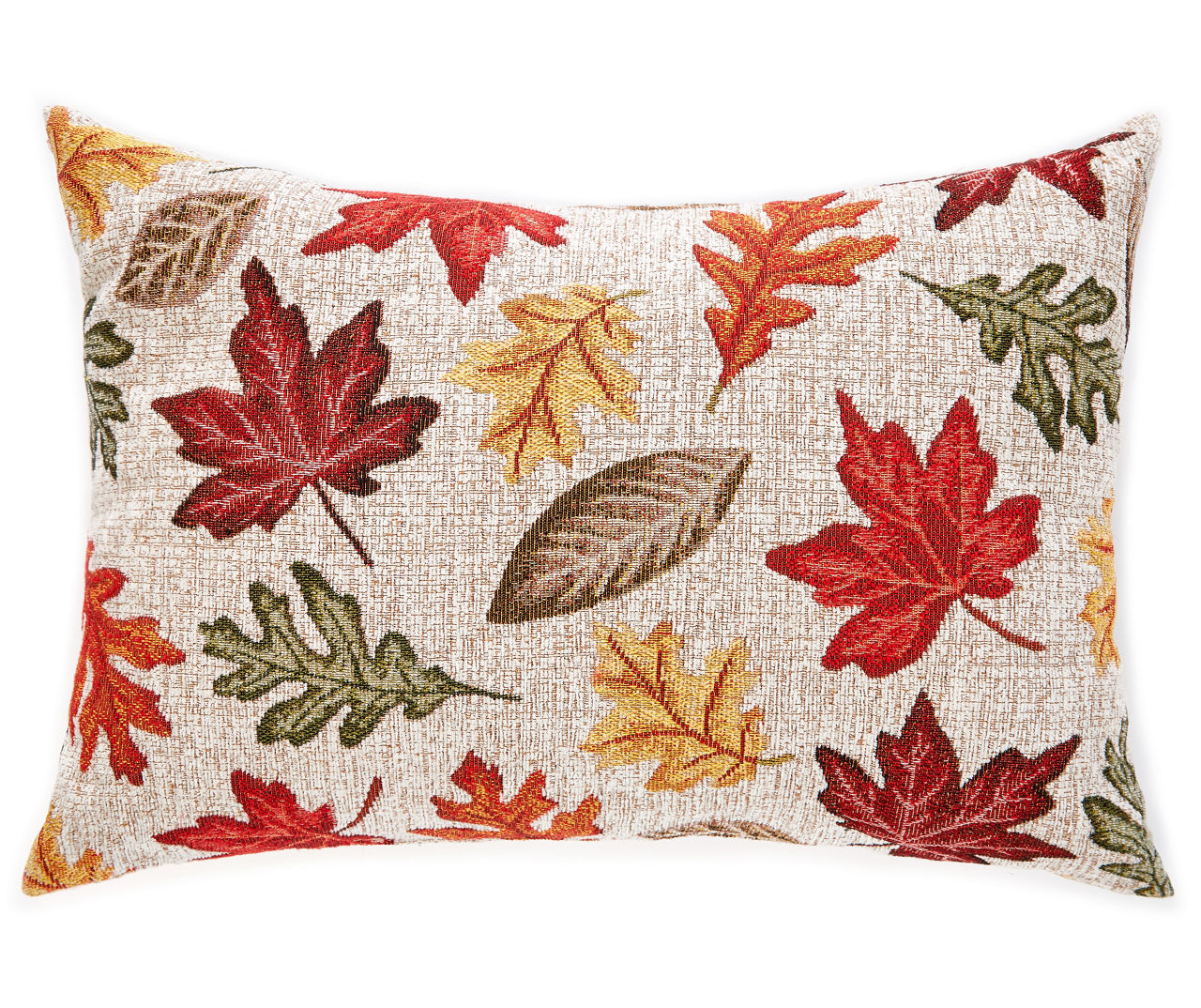 Autumn Leaves Lumbar Throw Pillow