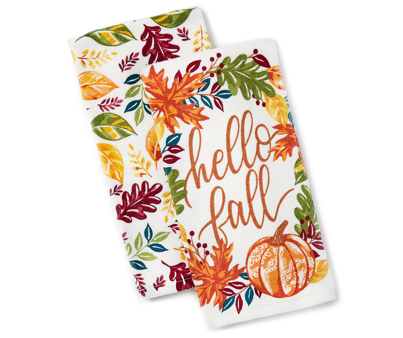 Fall Kitchen Towel, Hello Fall, Thanksgiving Hostess Gift, Fall Clearance,  Autumn Towels Cotton, Fall Teacher Gift, for Mom 