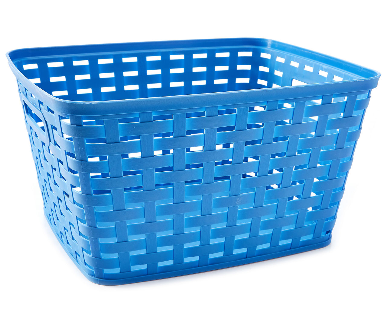 Blue Y-Weave Storage Basket, Large