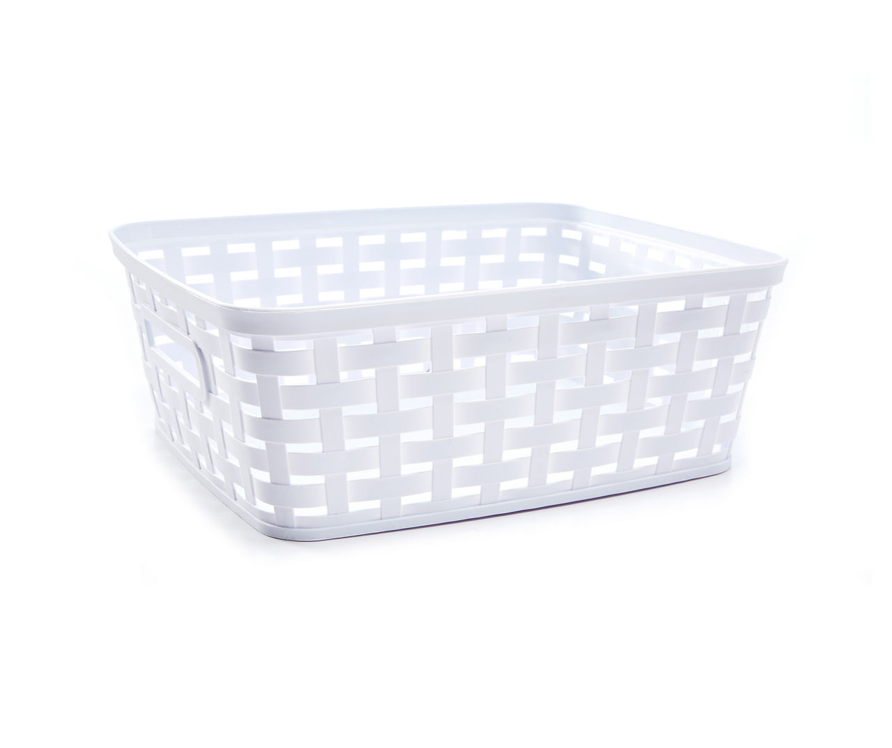Bright White Wicker Baskets Big Lots