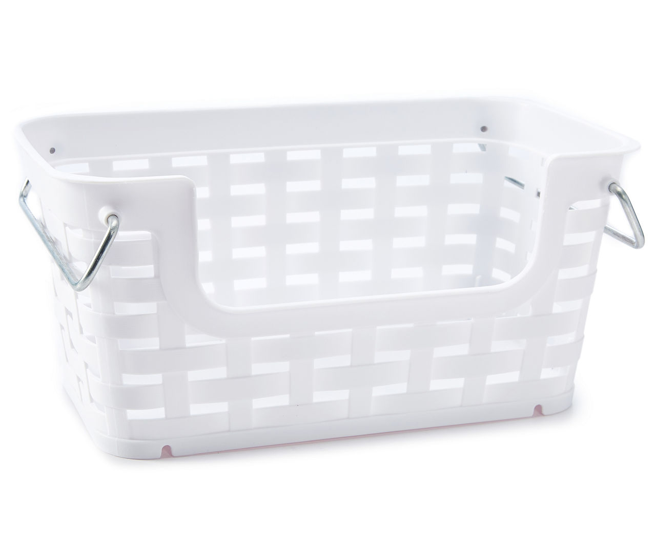 Bright White Wicker Baskets Big Lots