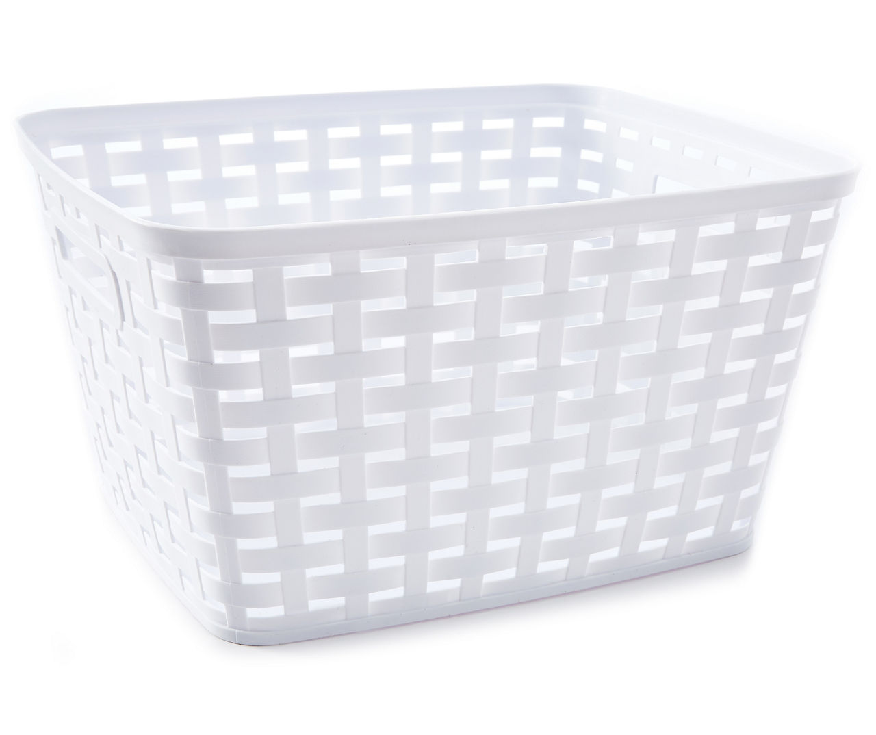 Bright White Wicker Baskets Big Lots
