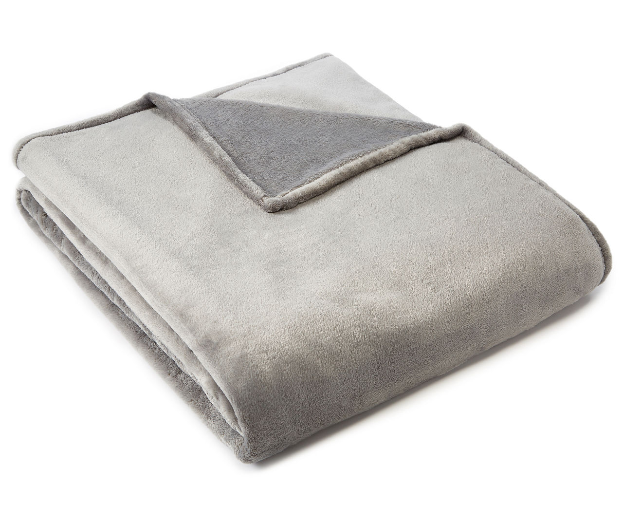 Living Colors Living Colors Gray Velvet Plush Blankets Big Lots